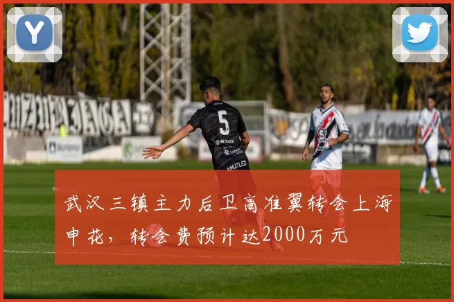 武汉三镇主力后卫高准翼转会上海申花，转会费预计达2000万元